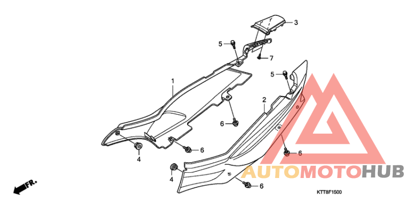 Задний обтекатель