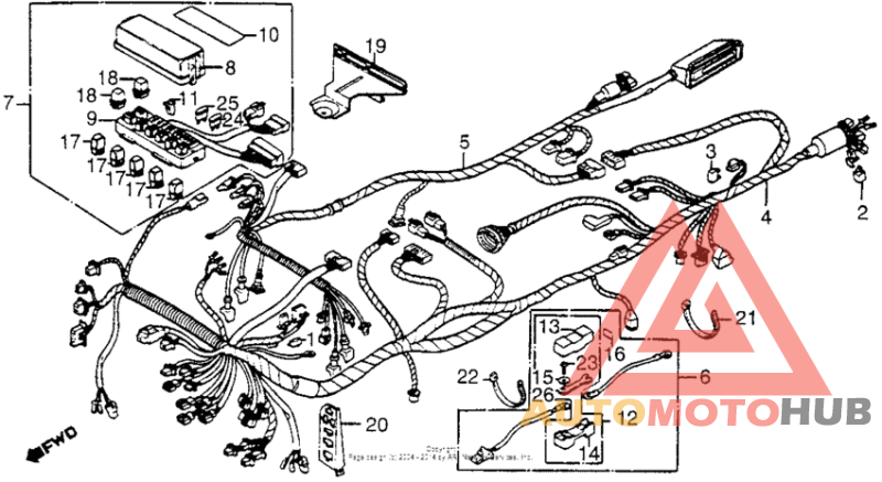 Gl1200l wire harness 85