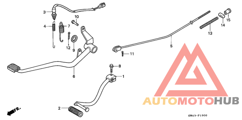 Brake pedal assy