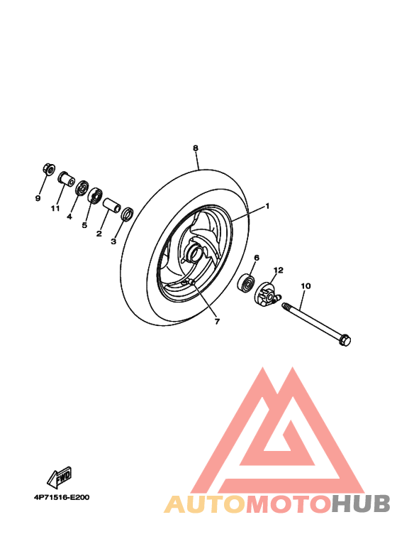 Переднее колесо