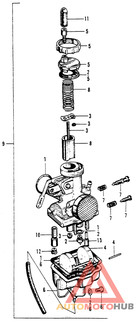 Carburetor iii (keihin) cl90