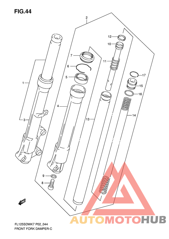 Демпфер передней вилки