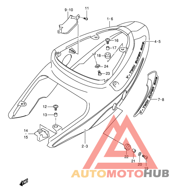 Обтекатель задний