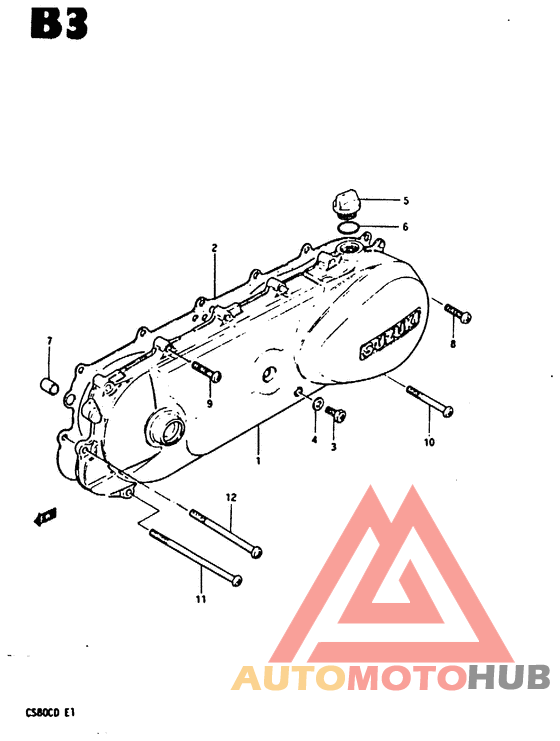 Crankcase left cover