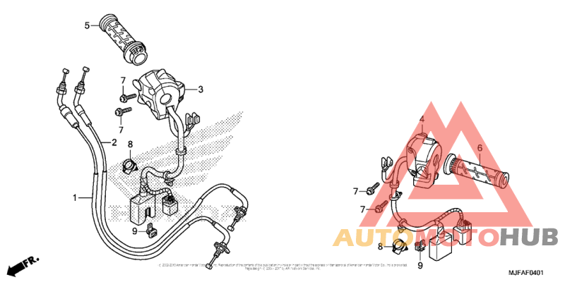 Handle Lever + Switch + Cable (2)