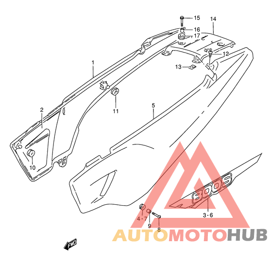 Обтекатель задний