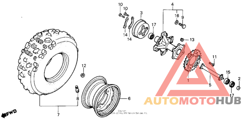 Переднее колесо