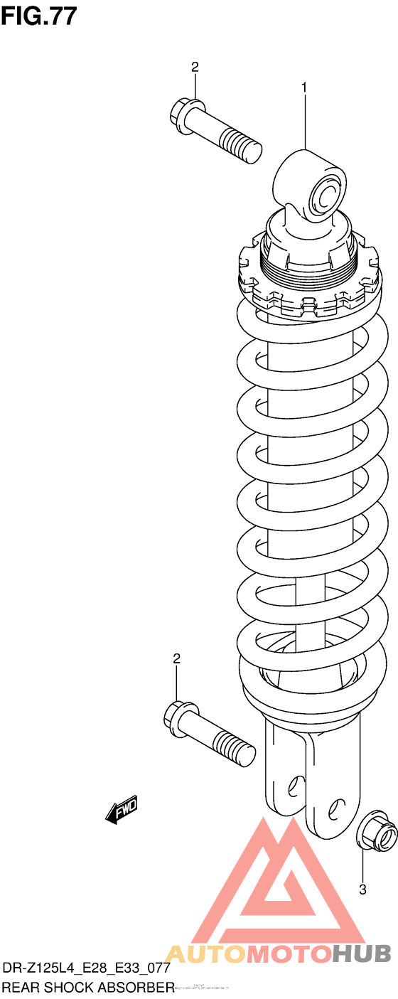 Rear Shock Absorber (Dr-Z125Ll4 E33)