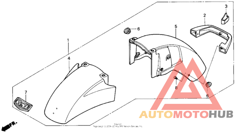 Front fender set 90