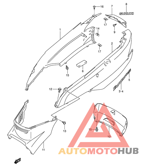 Обтекатель задний