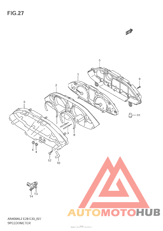 Speedometer (An400A L2 E33)