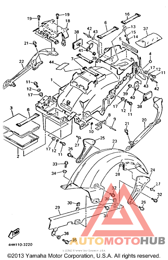 Задний бампер