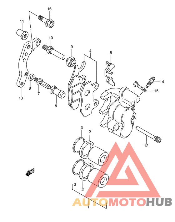 Передний суппорт