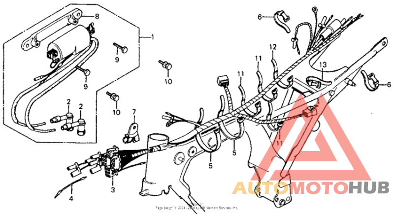 Wire harness + ignition coil