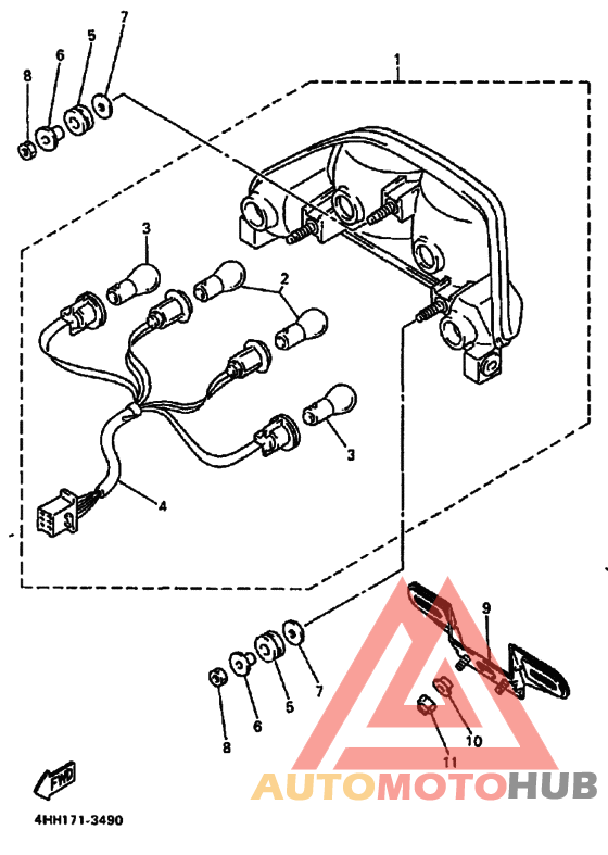 Taillight unit ass`y