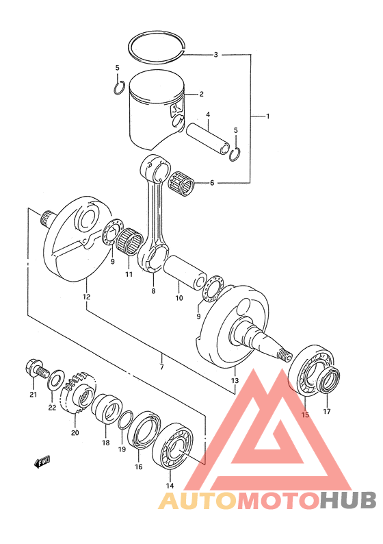 Вал коленчатый