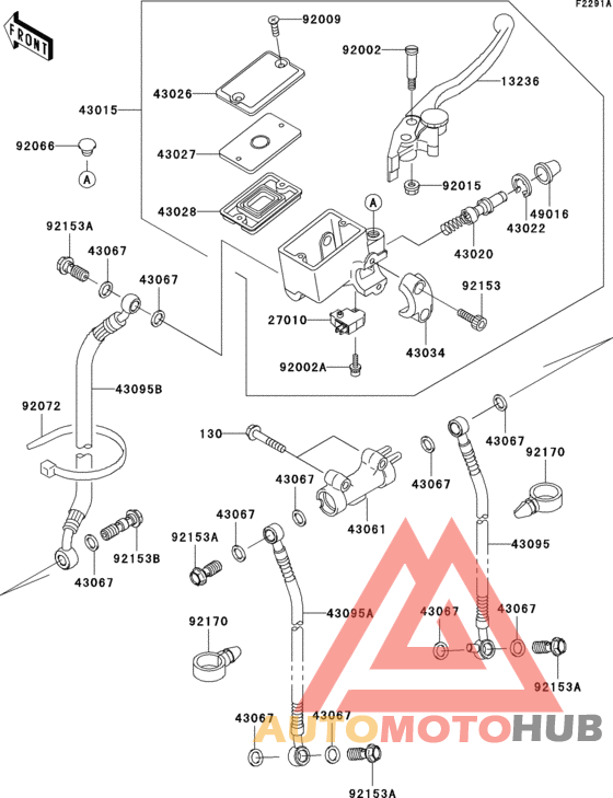 Front master cylinder(1/2)(e12/e13)