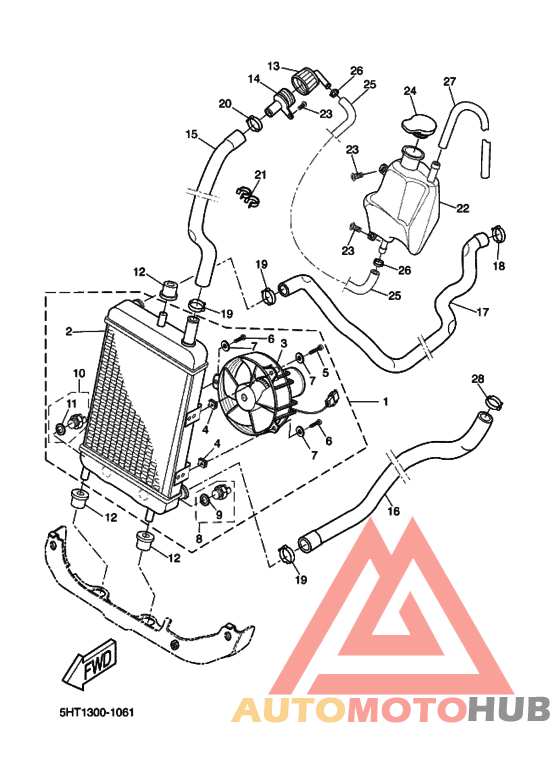 Радиатор и шланг