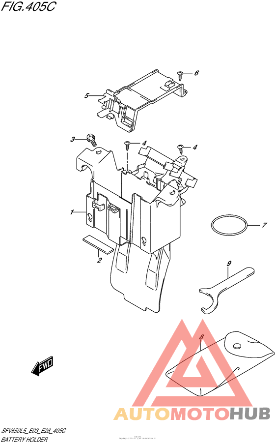 Battery Holder (Sfv650L5 E33)