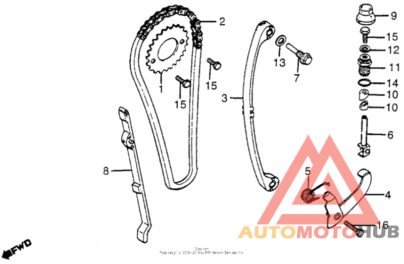 Cam chain + tensioner