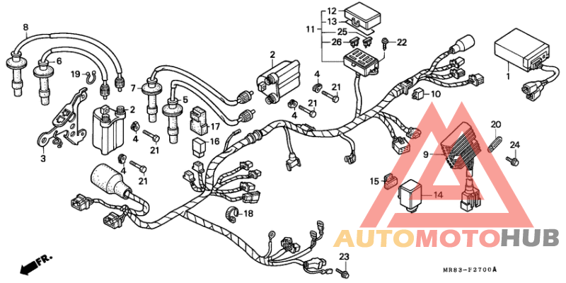 Wire harness/ignition coil