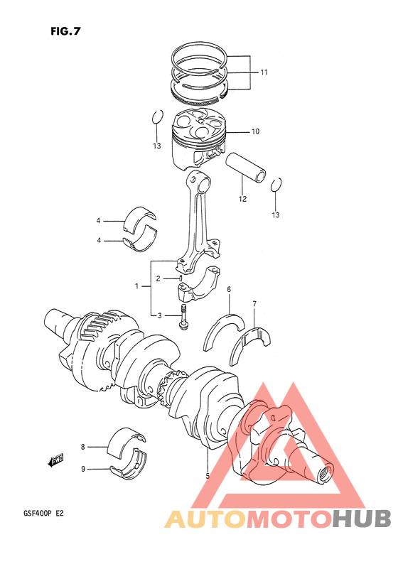 Вал коленчатый