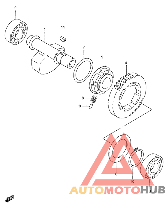 Балансир кривошипа