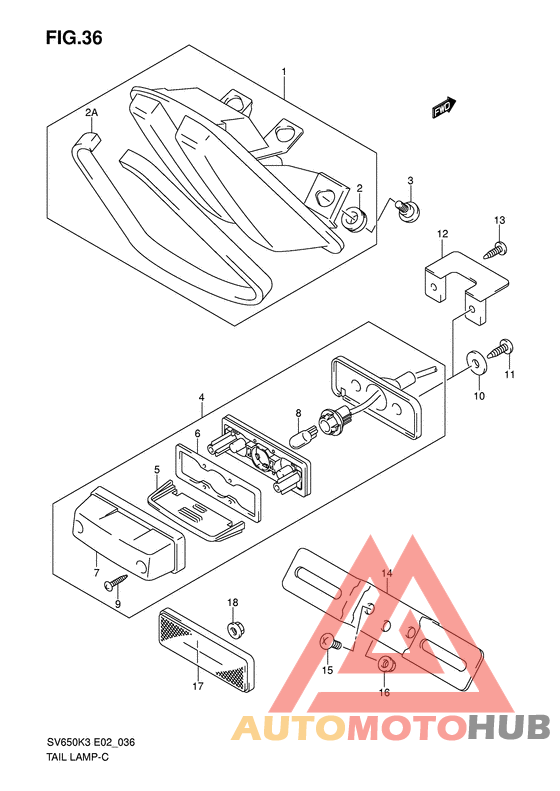 Задний фонарь