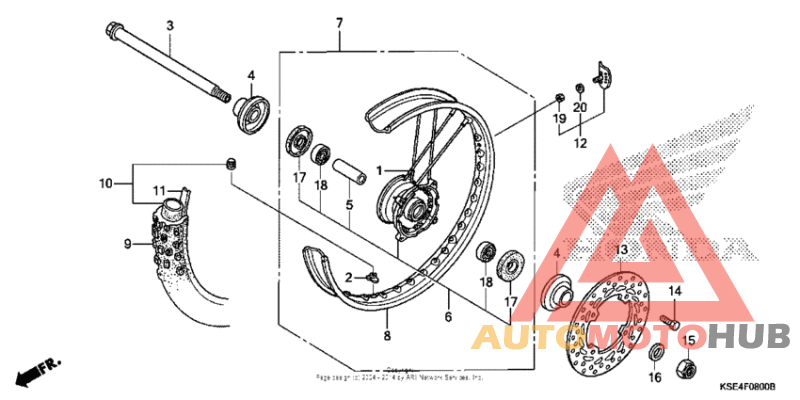 Переднее колесо