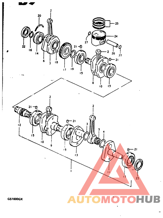Вал коленчатый