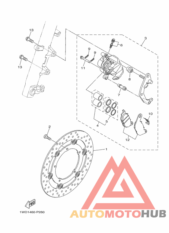 Передний суппорт