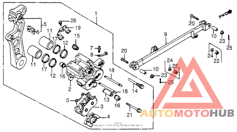 Задний суппорт