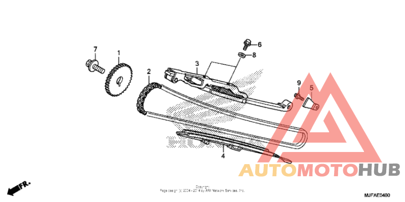 Cam chain + tensioner