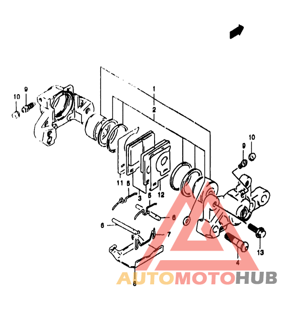 Задний суппорт