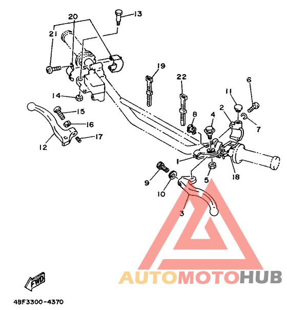Handle switch. lever