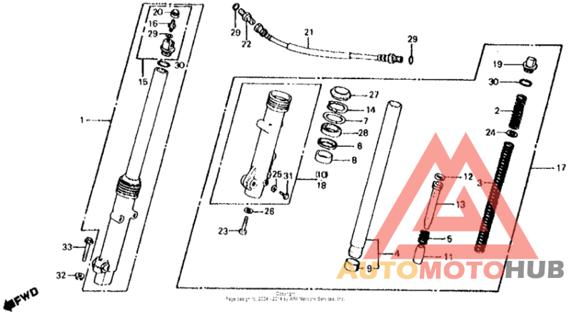 Cx500c front fork 81-82