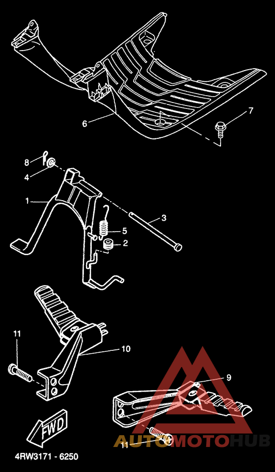 Stand. footrest