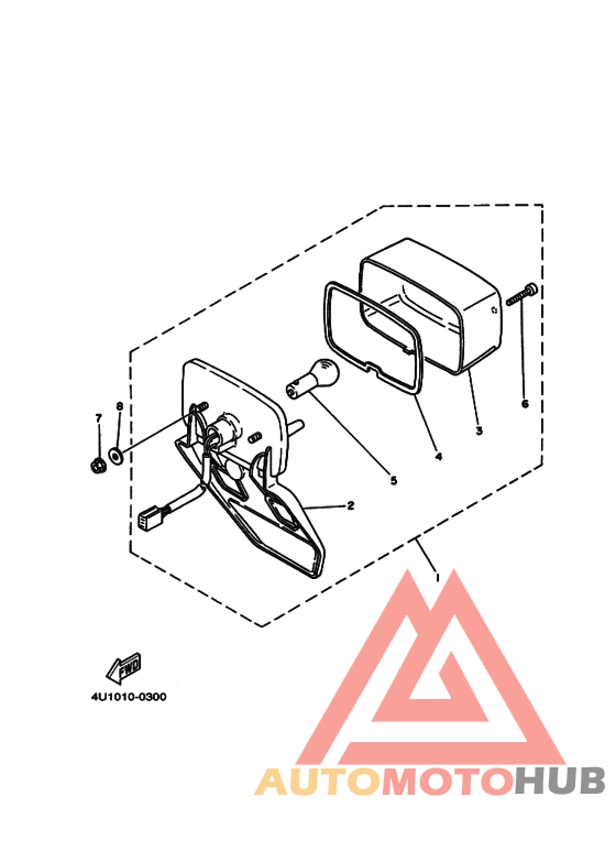 Габаритный задний фонарь
