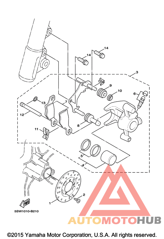 Передний суппорт