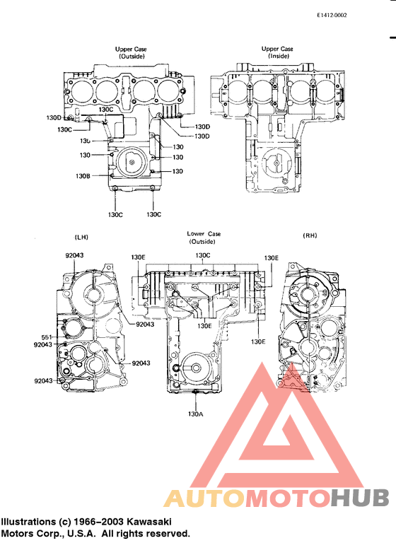Crankcase bolt & stud pattern