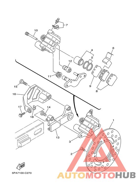 Задний суппорт