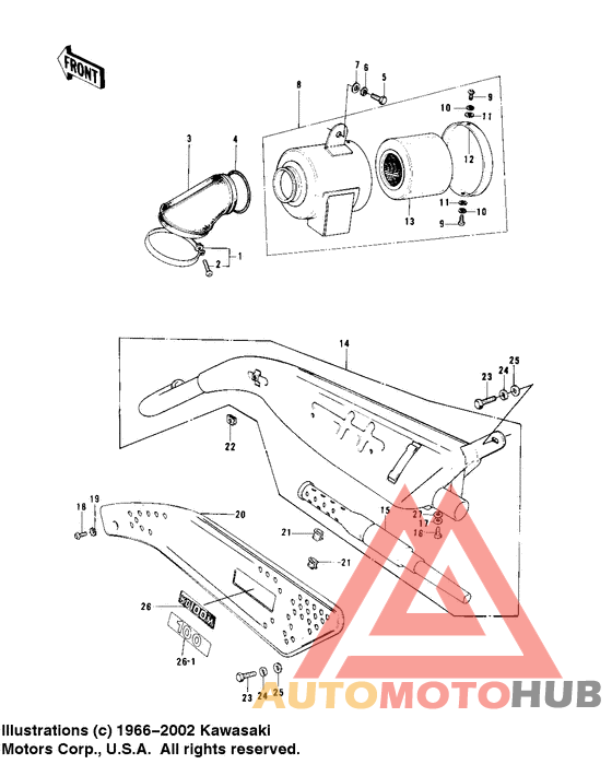 Air cleaner/muffler