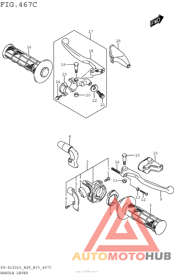 Handle Lever (Dr-Z125Ll5 E28)