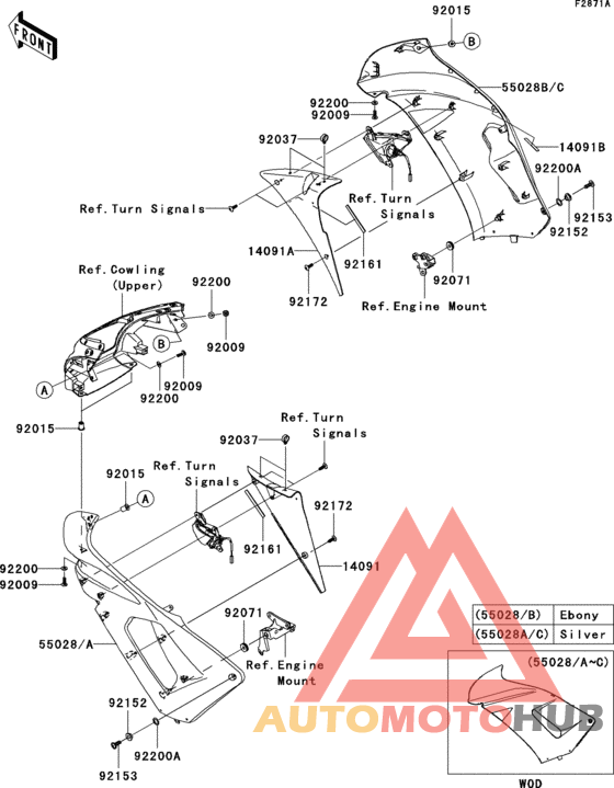 Cowling(center)(b6f)