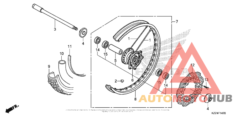 Переднее колесо