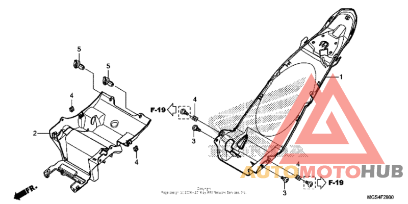 Задний бампер