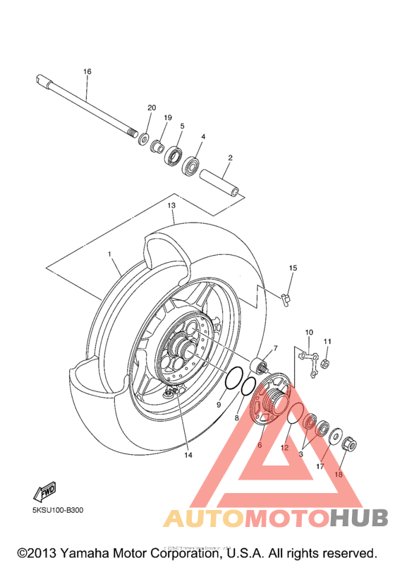Переднее колесо