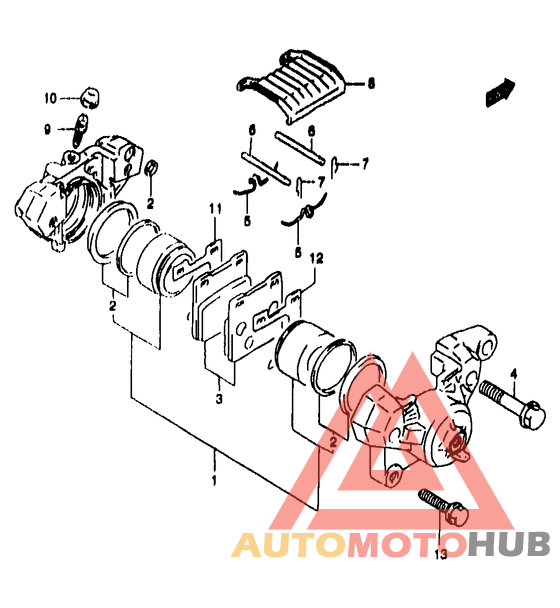 Задний суппорт