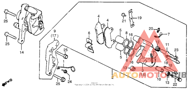 Front brake caliper 2 82