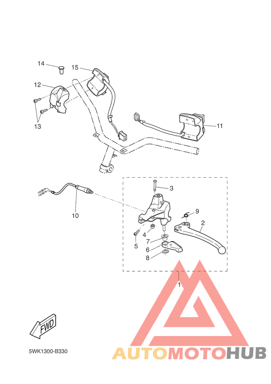 Handle switch. lever
